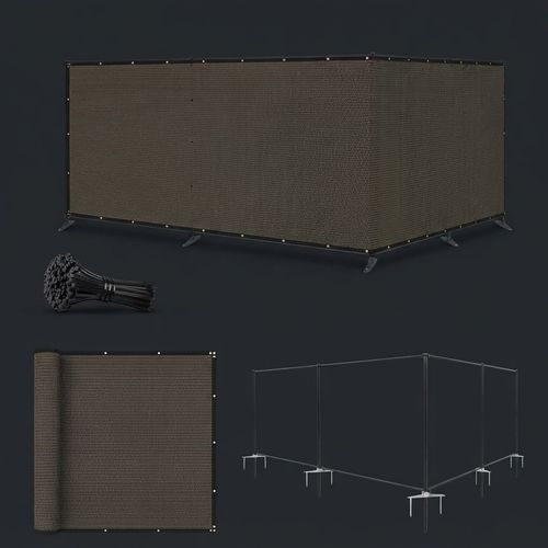 Freestanding Fence Kit 6 x 18 ft, Iron Poles