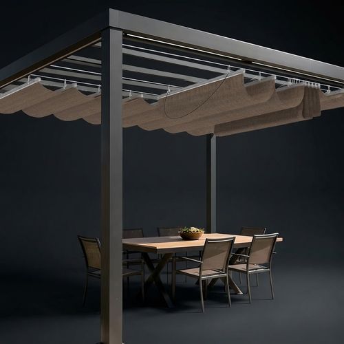 Retractable Wave Shade Sail 7 x 16 ft