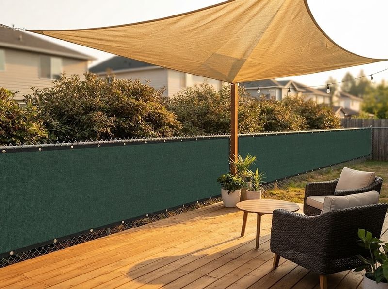 Privacy Fence Screen 6 x 20 ft, Green Mesh