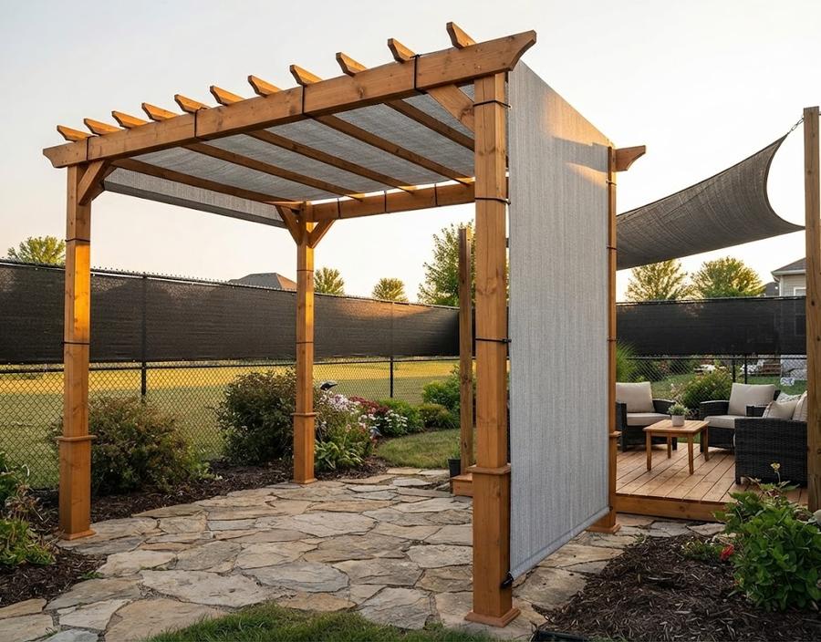 Pergola Shade Cover 9 x 12 ft, Replacement Canopy